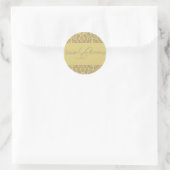 Enveloppensealers Geschenk met monogram Ronde Sticker (Tas)