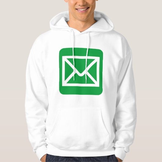 Envelopteken - groen gras hoodie (Voorkant)