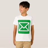 Envelopteken - groen gras t-shirt (Voorkant volledig)