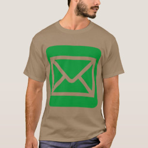 Envelopteken - groen gras t-shirt