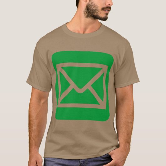 Envelopteken - groen gras t-shirt (Voorkant)