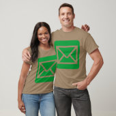 Envelopteken - groen gras t-shirt (Unisex)