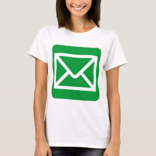 Envelopteken - groen gras t-shirt