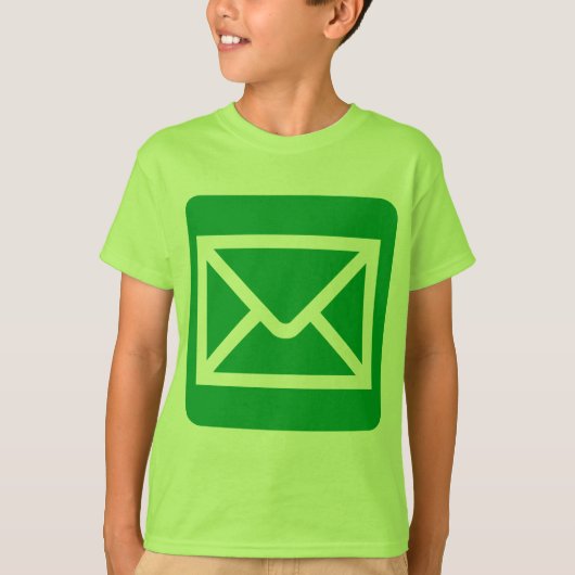 Envelopteken - groen gras t-shirt (Voorkant)