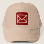 Envelopteken - Ruby Red Trucker Pet (Voorkant)