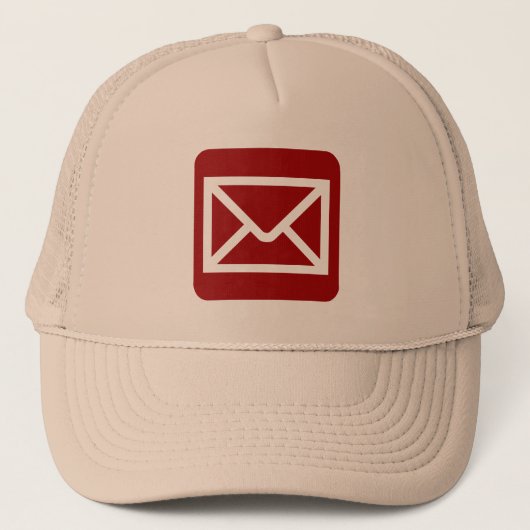Envelopteken - Ruby Red Trucker Pet (Voorkant)