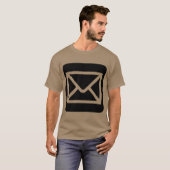 Envelopteken - zwart t-shirt (Voorkant volledig)