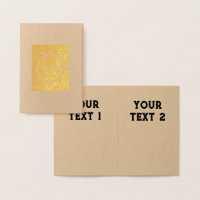 Enveloptype Premium Kraft Folie Kaart