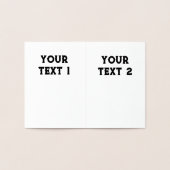 Enveloptype Premium Kraft Folie Kaart (Binnen)