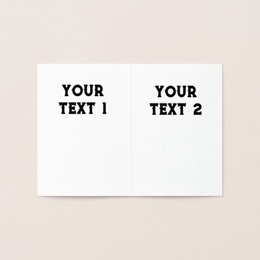 Enveloptype Premium Kraft Folie Kaart (Binnen)