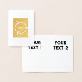 Enveloptype Premium Kraft Folie Kaart (Display)