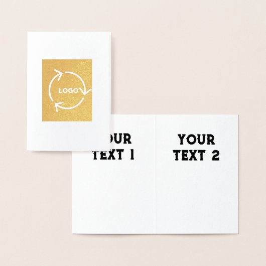 Enveloptype Premium Kraft Folie Kaart (Display)