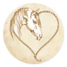 Envelopverbinding Western huwelijksetiket, sticker