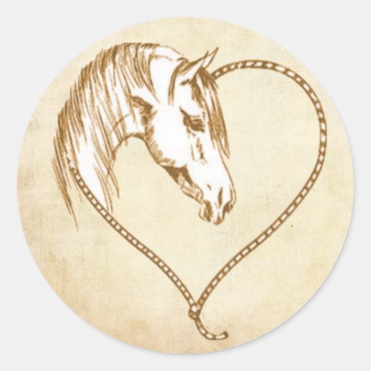 Envelopverbinding Western huwelijksetiket, sticker (Voorkant)