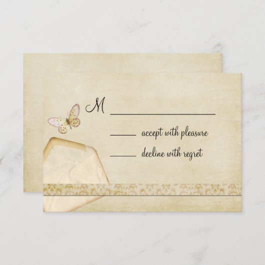  envelopvlinder RSVP (Voorkant / Achterkant)