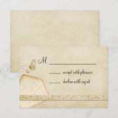  envelopvlinder RSVP Kaartje (Voorkant / Achterkant)