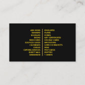 Envelopvorm Uniek Visitekaartje (Achterkant)