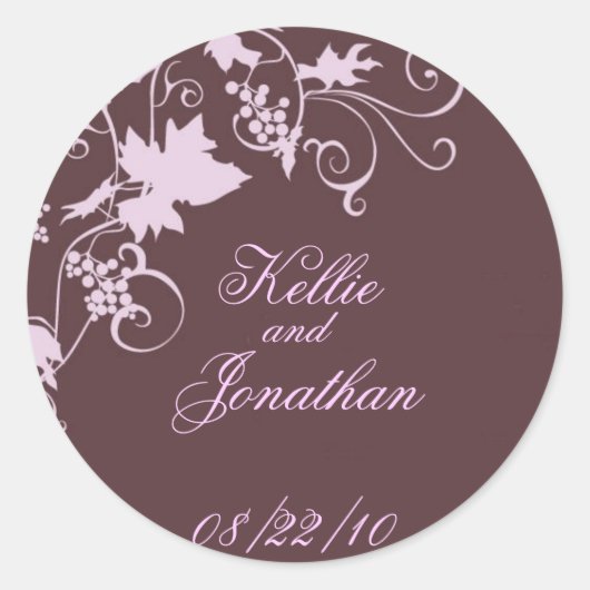 Envelopzegels of Favor Ronde Sticker (Voorkant)