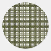 Envelopzegels - Olive Tweed Ronde Sticker (Voorkant)