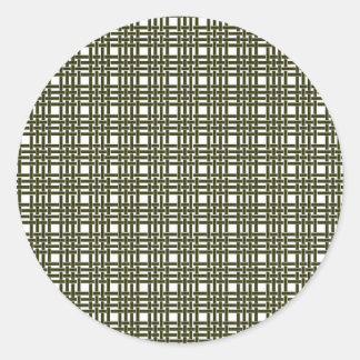 Envelopzegels - Olive Tweed Ronde Sticker