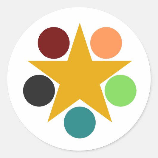 Envelopzegels Ronde Sticker (Voorkant)