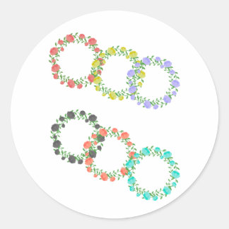 Envelopzegels Ronde Sticker