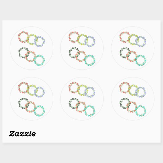 Envelopzegels Ronde Sticker (Vel)