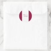 Envelopzegels Ronde Sticker (Tas)