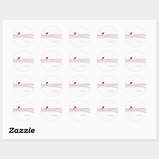 Envelopzegels Ronde Sticker (Vel)