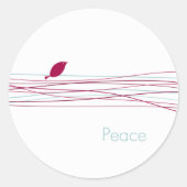 Envelopzegels Ronde Sticker (Voorkant)