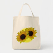 Enviro-vriendelijke zonnebloempjes voor Canvas tas (Voorkant)