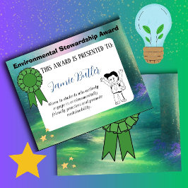 Environmental Award Schoolcertificaat Beloning