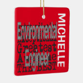 Environmental Engineer Extraordinaire CUSTOM Keramisch Ornament (Rechts)