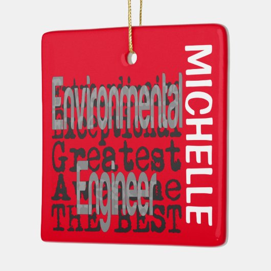 Environmental Engineer Extraordinaire CUSTOM Keramisch Ornament (Links)