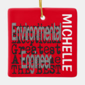 Environmental Engineer Extraordinaire CUSTOM Keramisch Ornament (Voorkant)