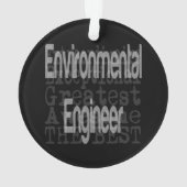 Environmental Engineer Extraordinaire Ornament (achterkant)