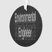Environmental Engineer Extraordinaire Ornament (voorkant)