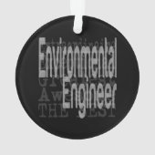 Environmental Engineer Extraordinaire Ornament (achterkant)