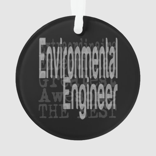 Environmental Engineer Extraordinaire Ornament (achterkant)