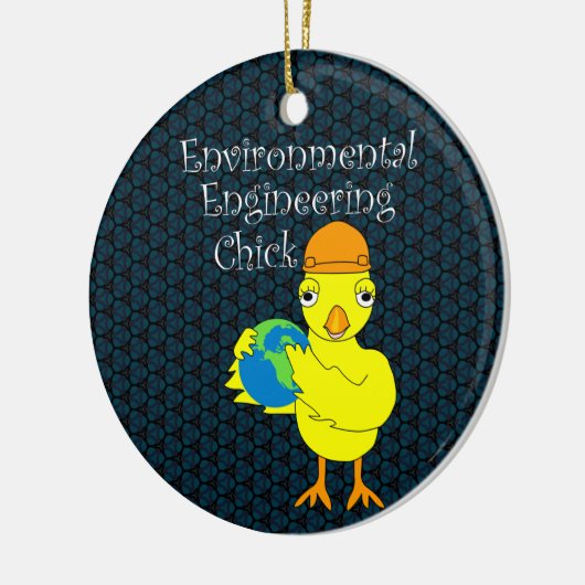 Environmental Engineering Chick Keramisch Ornament (Links)