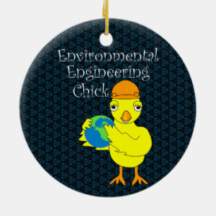 Environmental Engineering Chick Keramisch Ornament