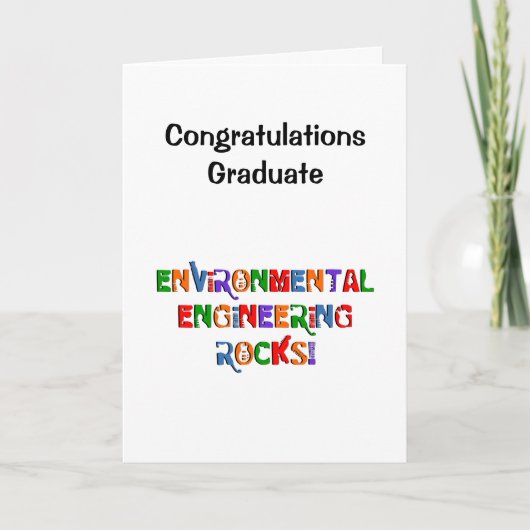 Environmental Engineering Rocks Afstuderen Kaart (Voorkant)