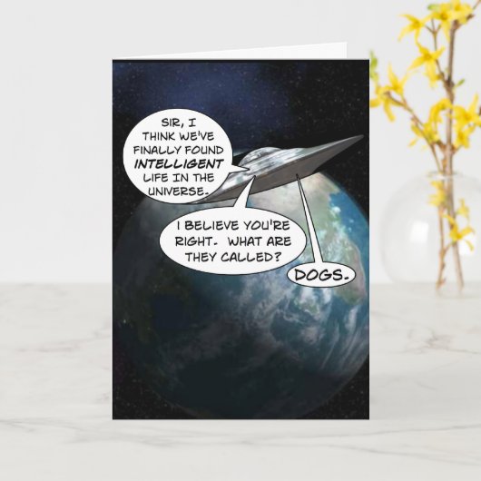 Environmental Humor Card Kaart (Gele Bloem)