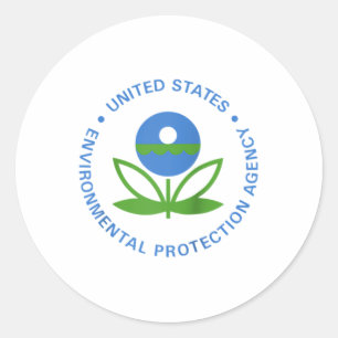 Environmental Protection Agency EPA Logo Environme Ronde Sticker
