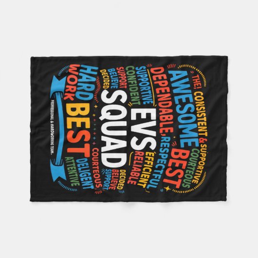 Environmental Services Squad Week Appreciation Fun Fleece Deken (Voorkant (Horizontaal))