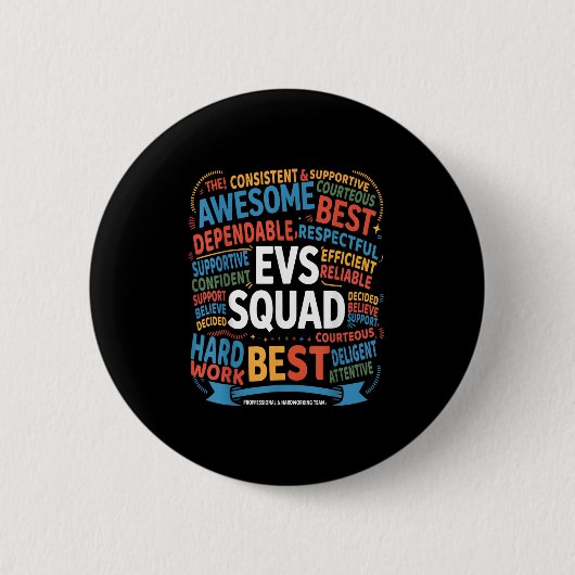 Environmental Services Squad Week Waarderingsplek Ronde Button 5,7 Cm (Voorkant)