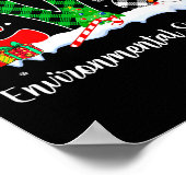 Environmental Specialist Christmas Lights Red Plai Poster (Hoek)