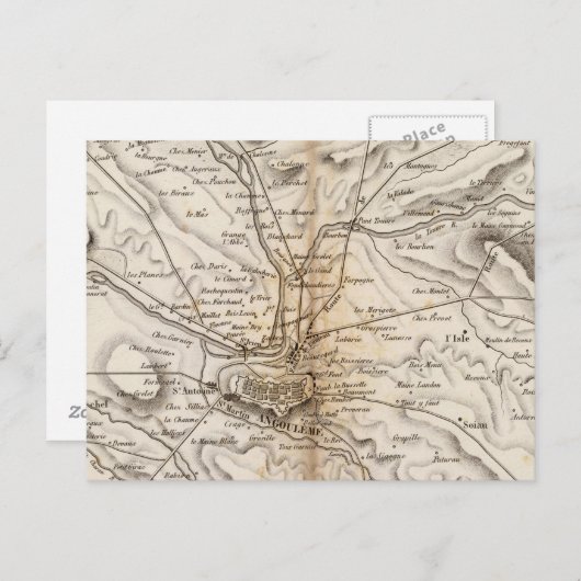 Environs d'Angouleme Briefkaart (Voorkant / Achterkant)