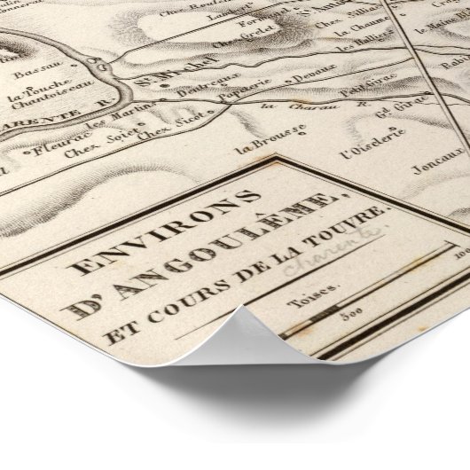 Environs d'Angouleme Poster (Hoek)