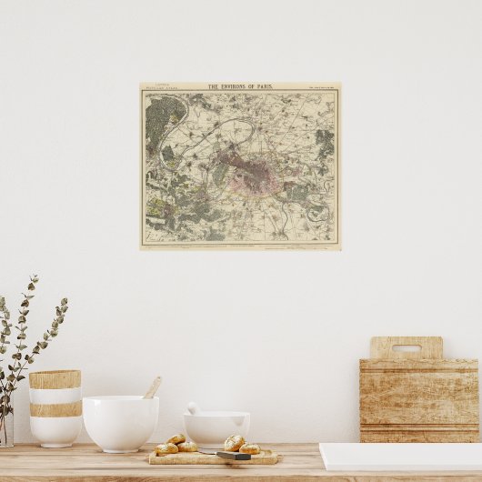 Environs Paris Poster (Keuken)
